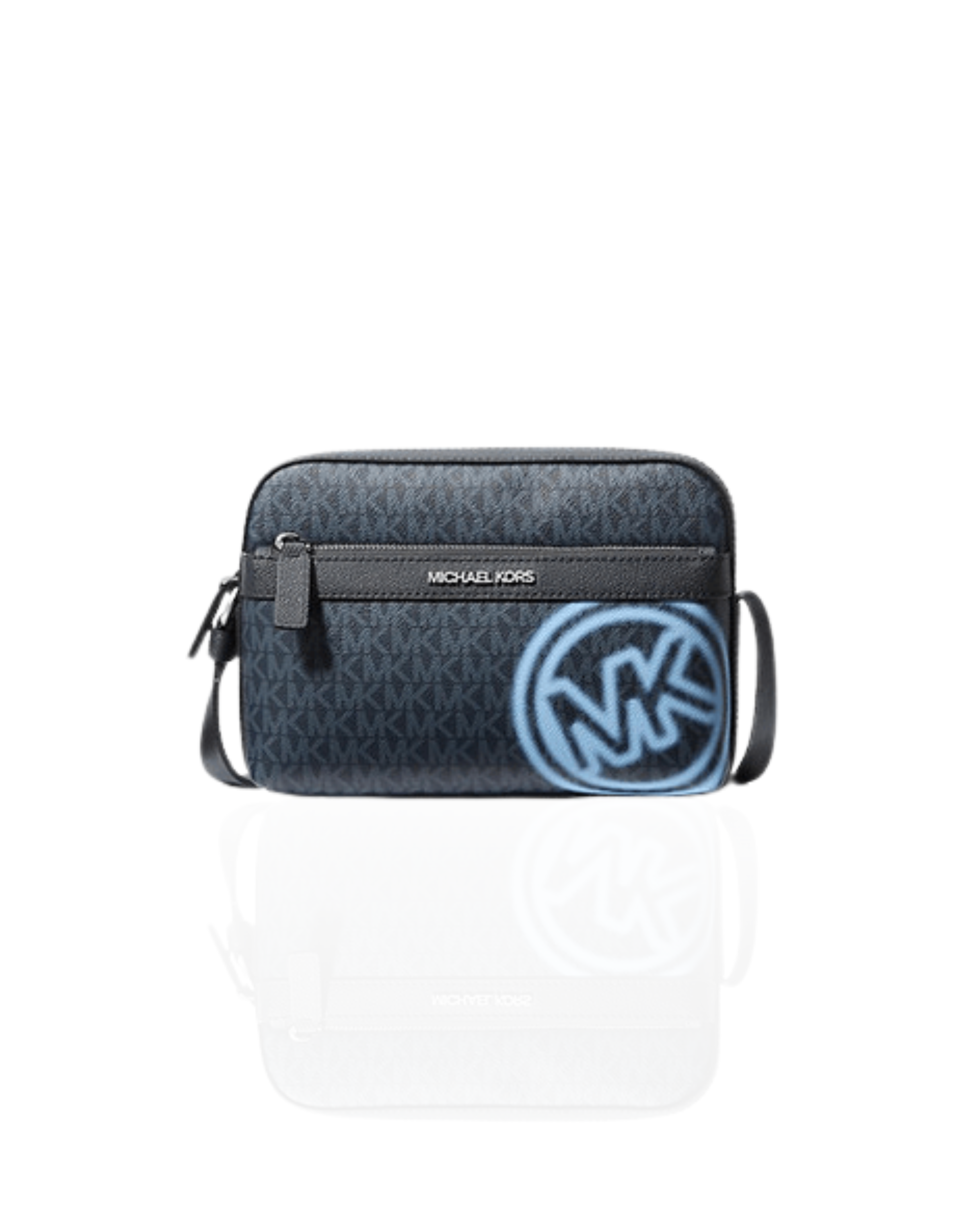 Bandolera Michael Kors Monograma Azul
