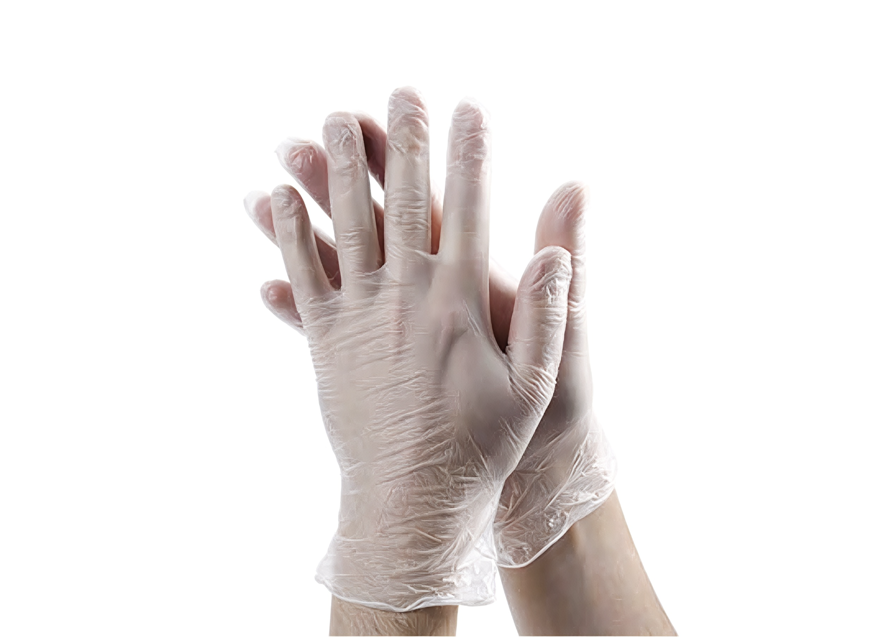 Clear Vinyl Powder Free Gloves (Large)
