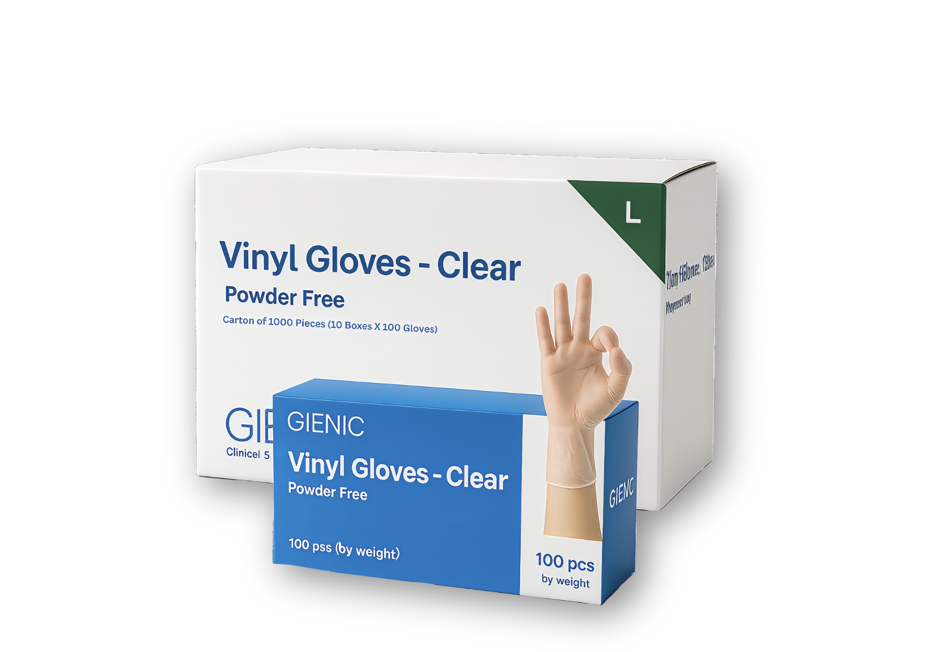 All Sizes Clear Powder Free Gloves