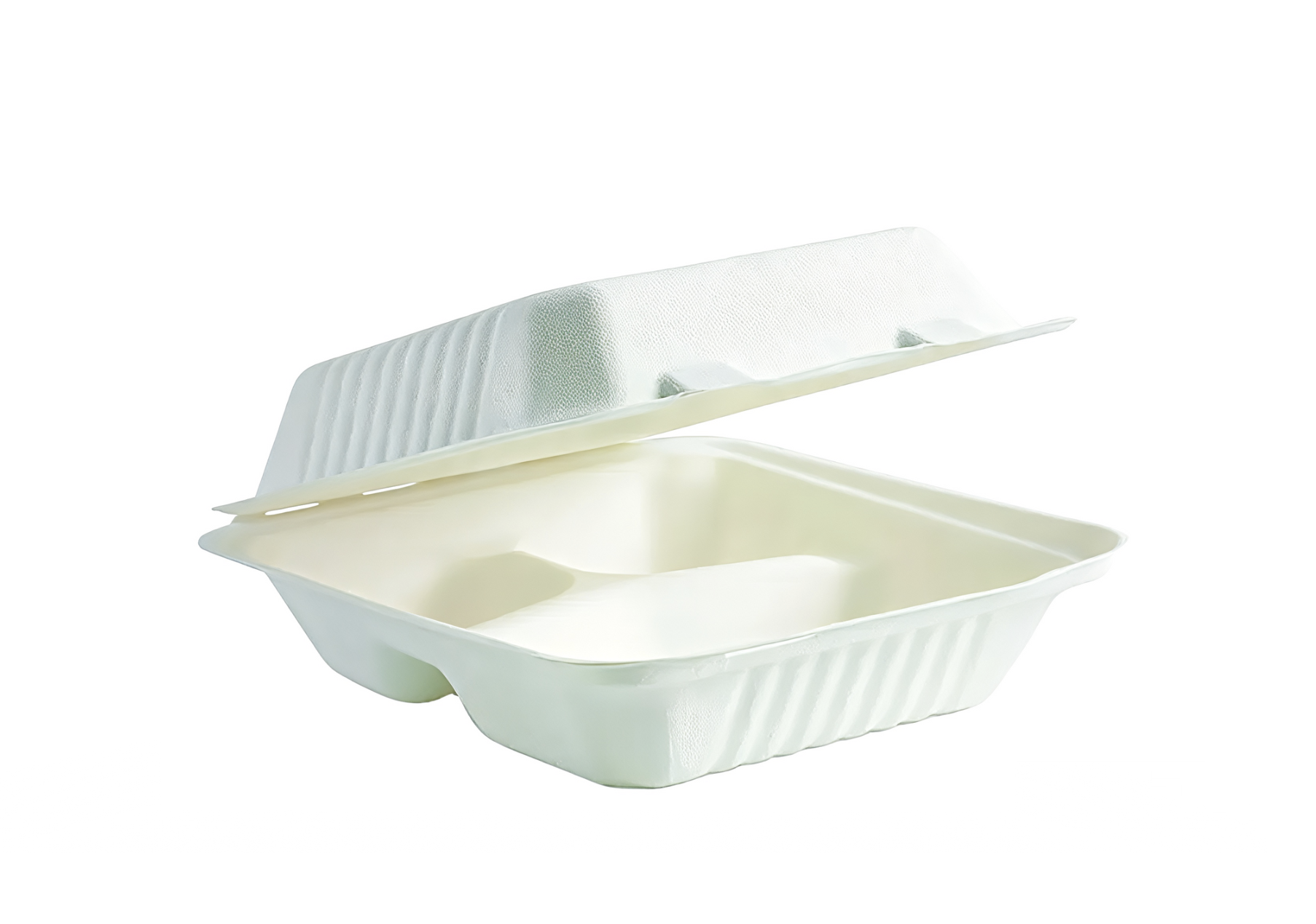 Sugarcane Clamshell 8 Inch(3 Compartment)