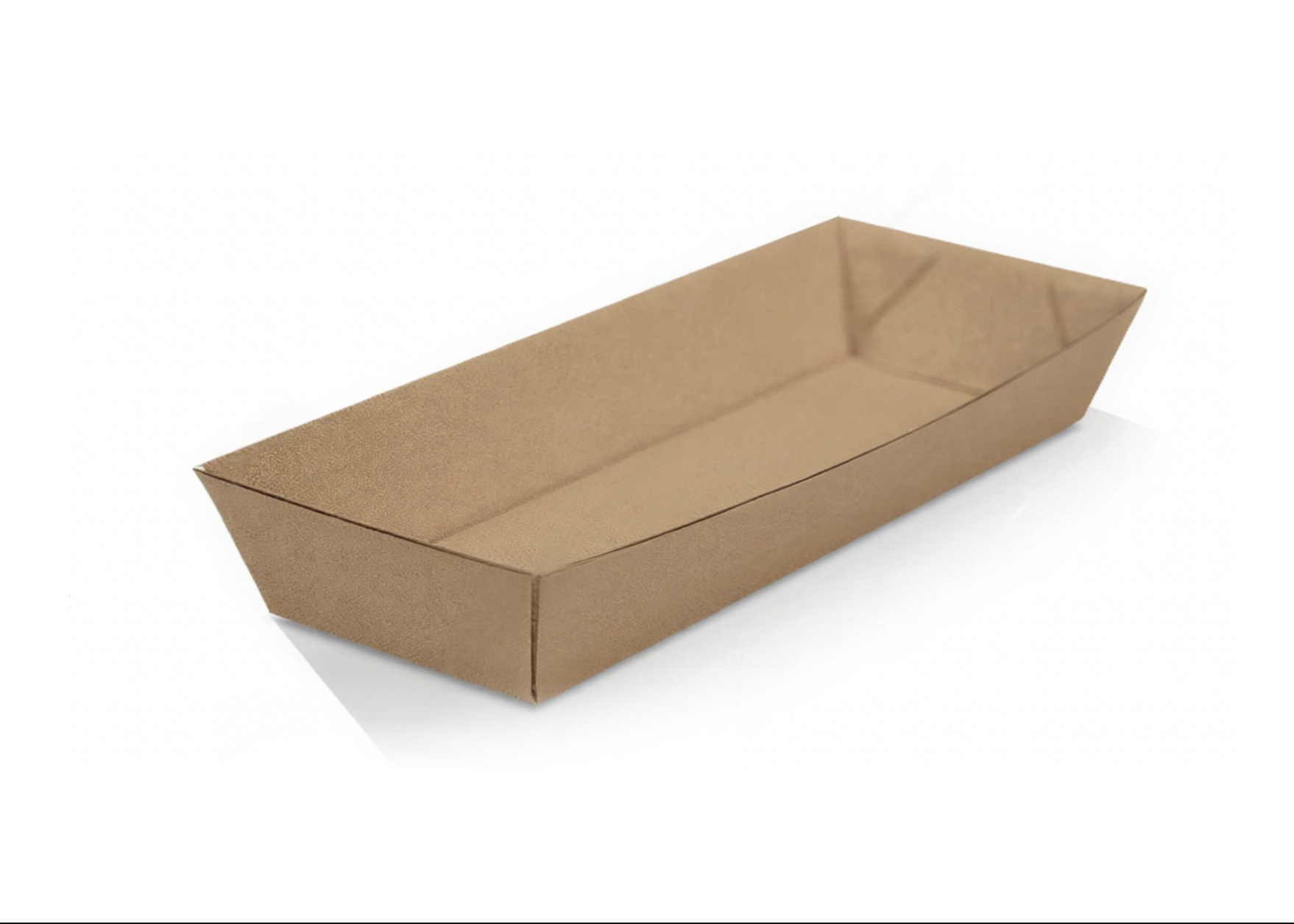 Tray Hot Dog Plain/Brown