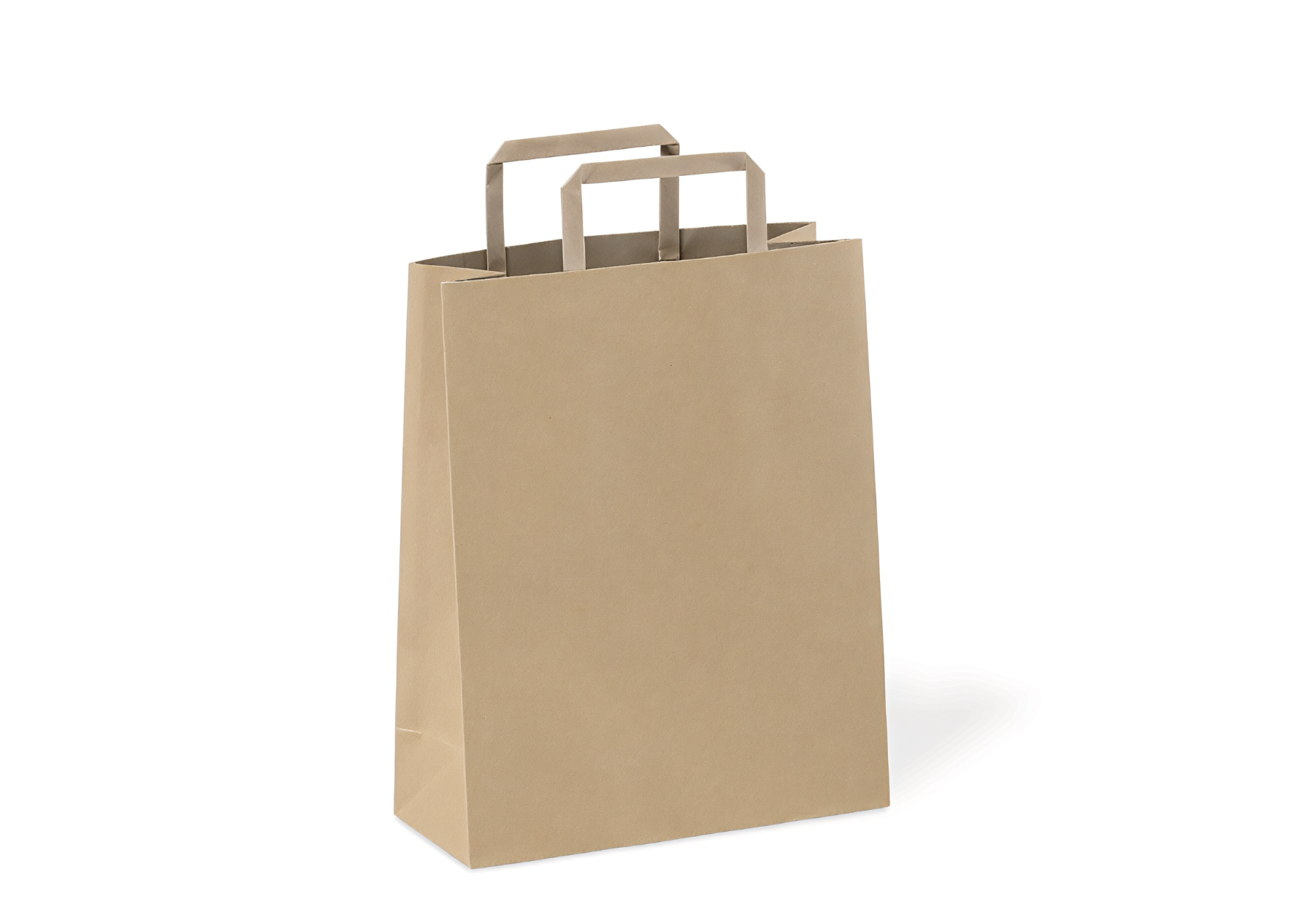 Brown Kraft Bags / Flat Paper Handle 