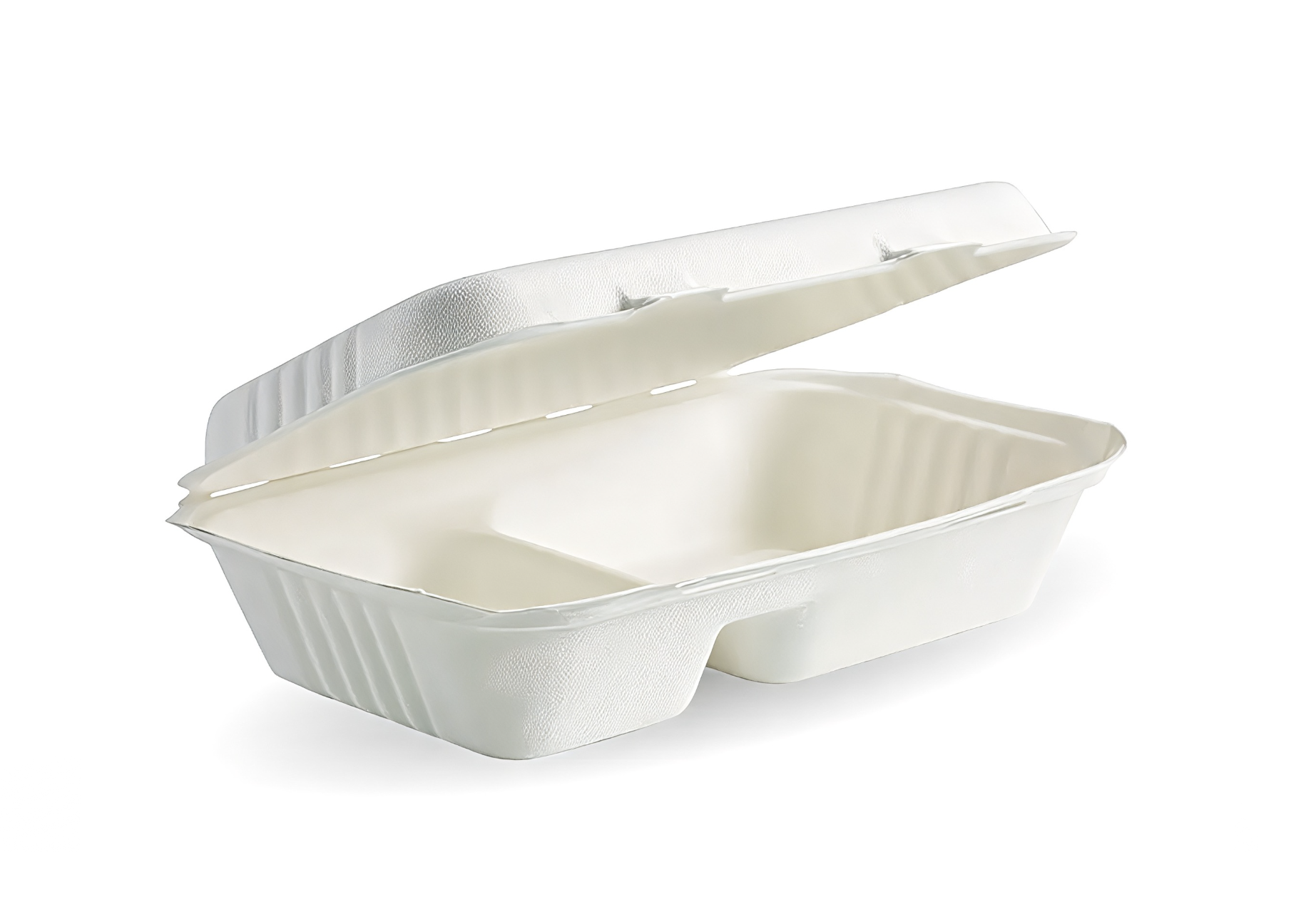 Sugarcane Clamshell 9x6x3 Inch (2 Compartments)