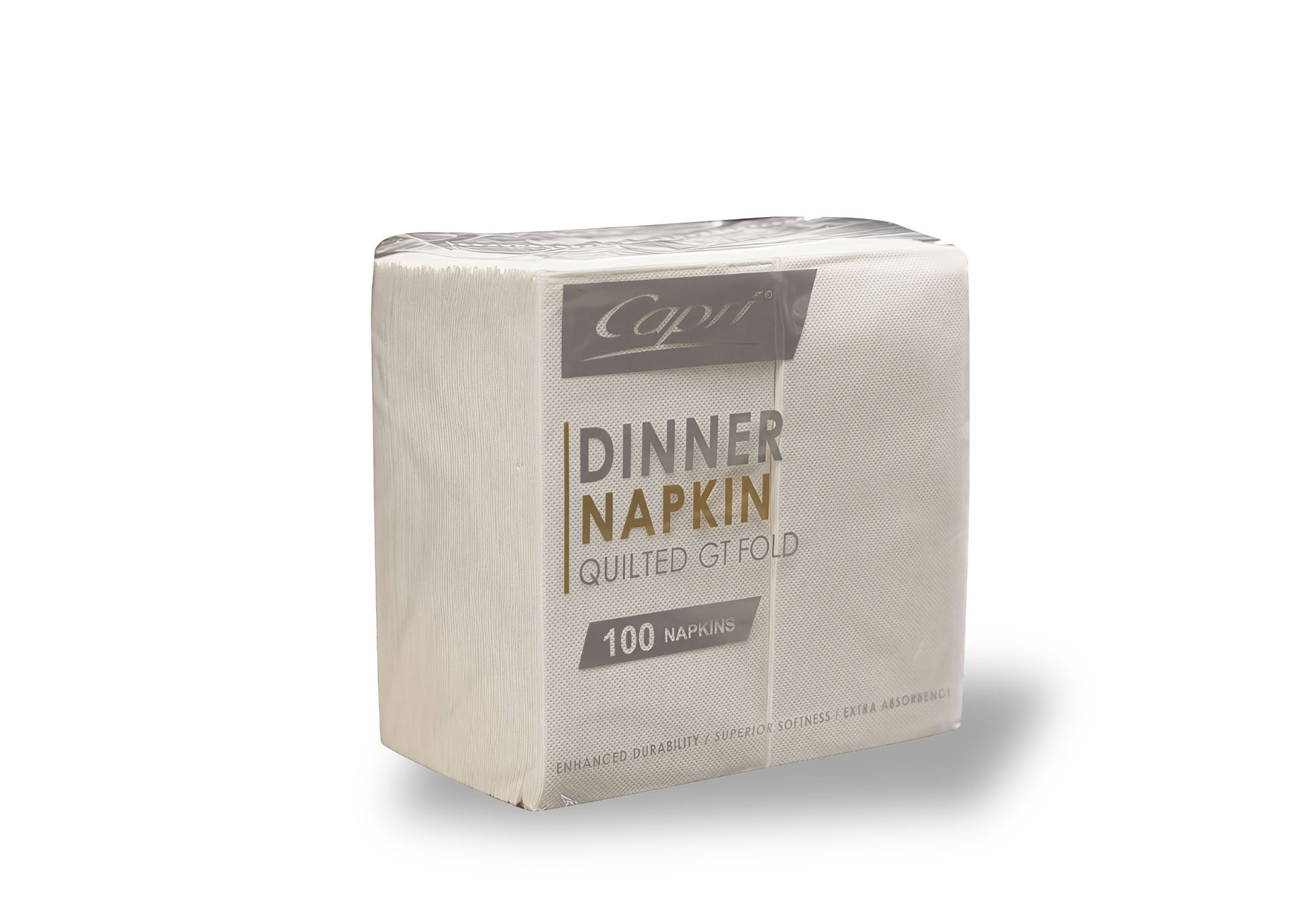 Deluxe Quilted Dinner Napkins White