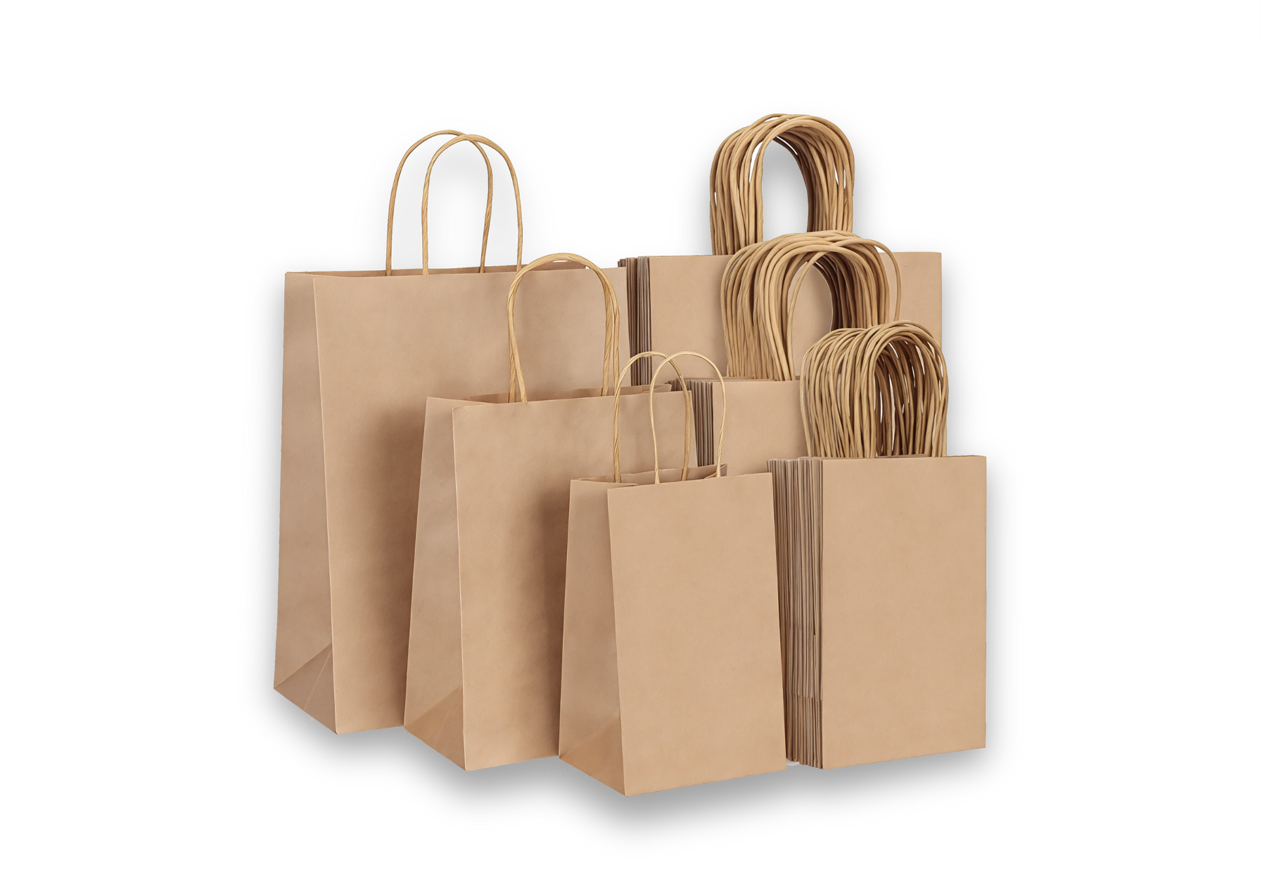 Brown Kraft Bags / Twisted Paper Handle