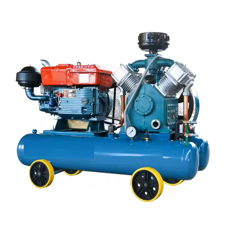 Compresor Eléctrico De 30HP en patín petrolero para desplazamiento de barita.