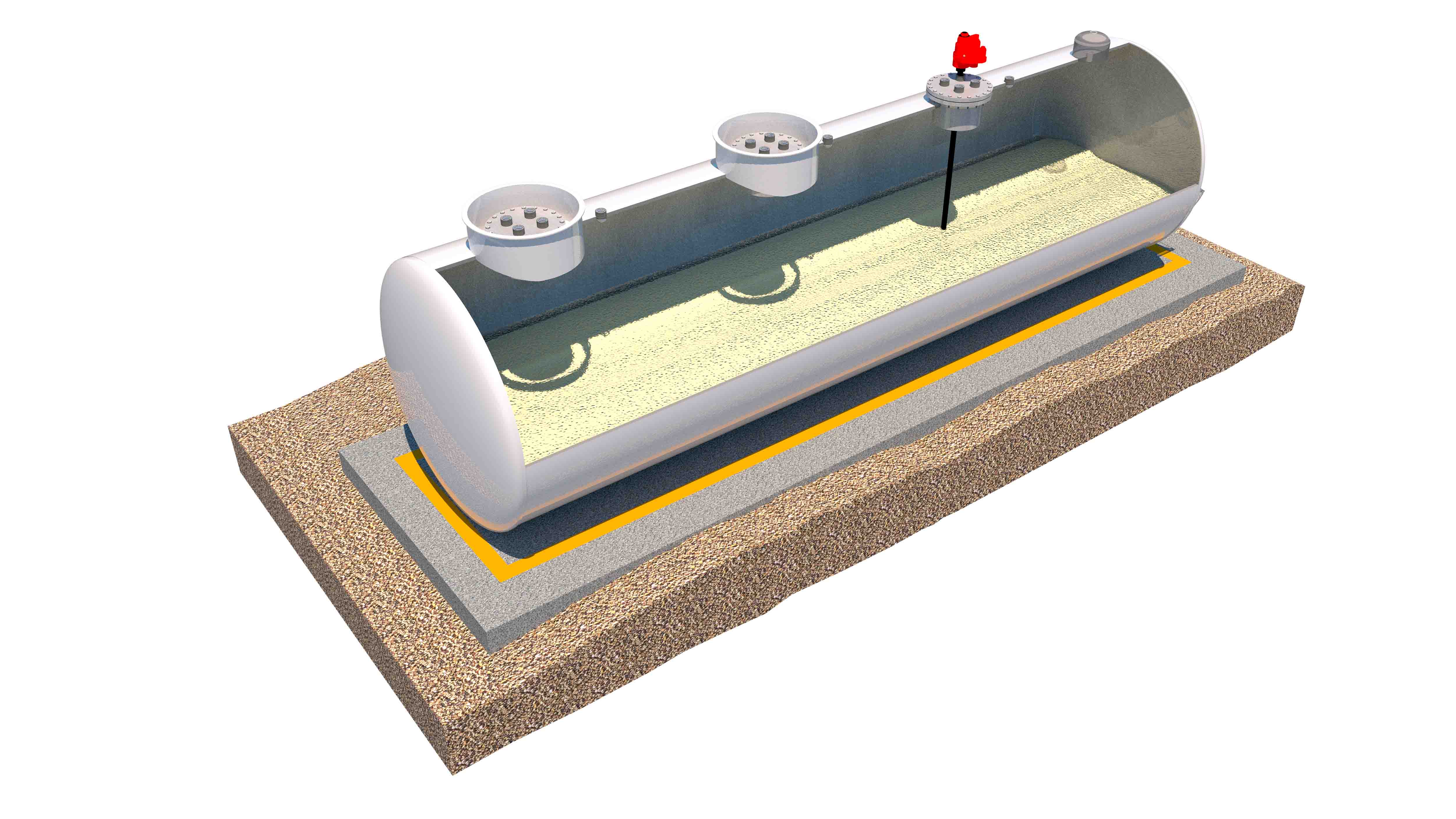 Tanque Elevado Para almacenamiento de Diesel, con capacidad de 20m3, 10m3