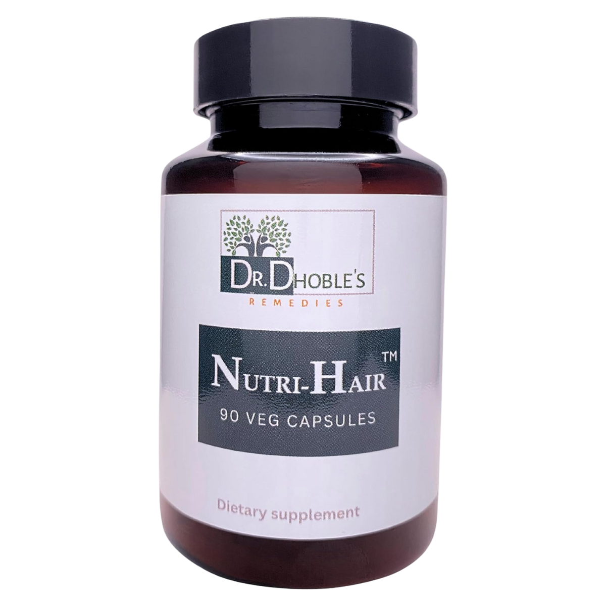 Nutri-Hair MD Formulated, Supports Healthy Hair Care, Natural Ayurvedic Herbal Blend - Bhringraj, Amlaki (Amla), Brahmi, Neem, 900mg per Serving, Vegan, Gluten-Free, 90 Vegetarian Capsules
