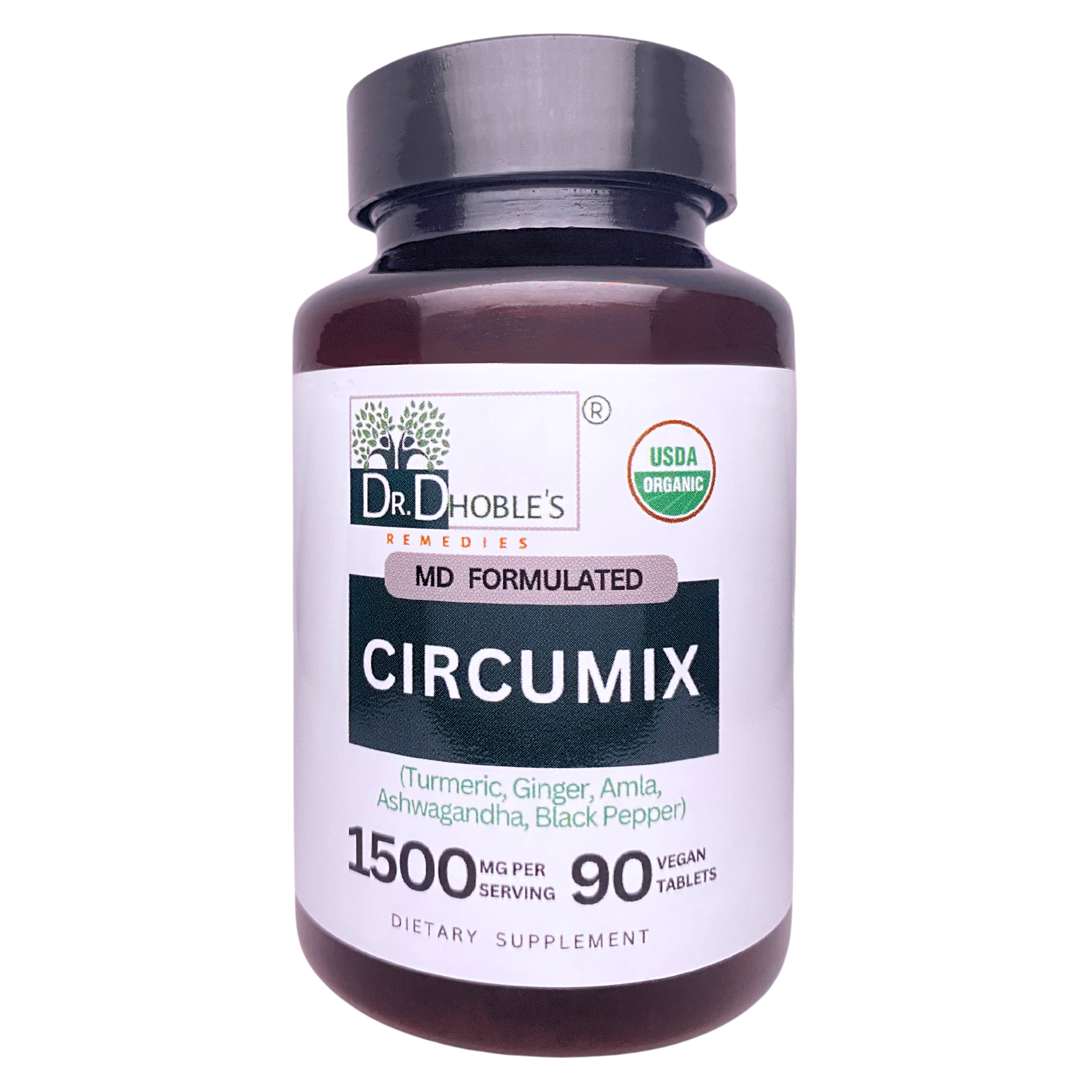 Circumix, MD Made Joint Support Supplement for Men & Women- Turmeric, Ashwagandha, Amla, Ginger, Black Pepper, Supplements Health, USDA Organic, 90 Extra Strength Vegan Tablets