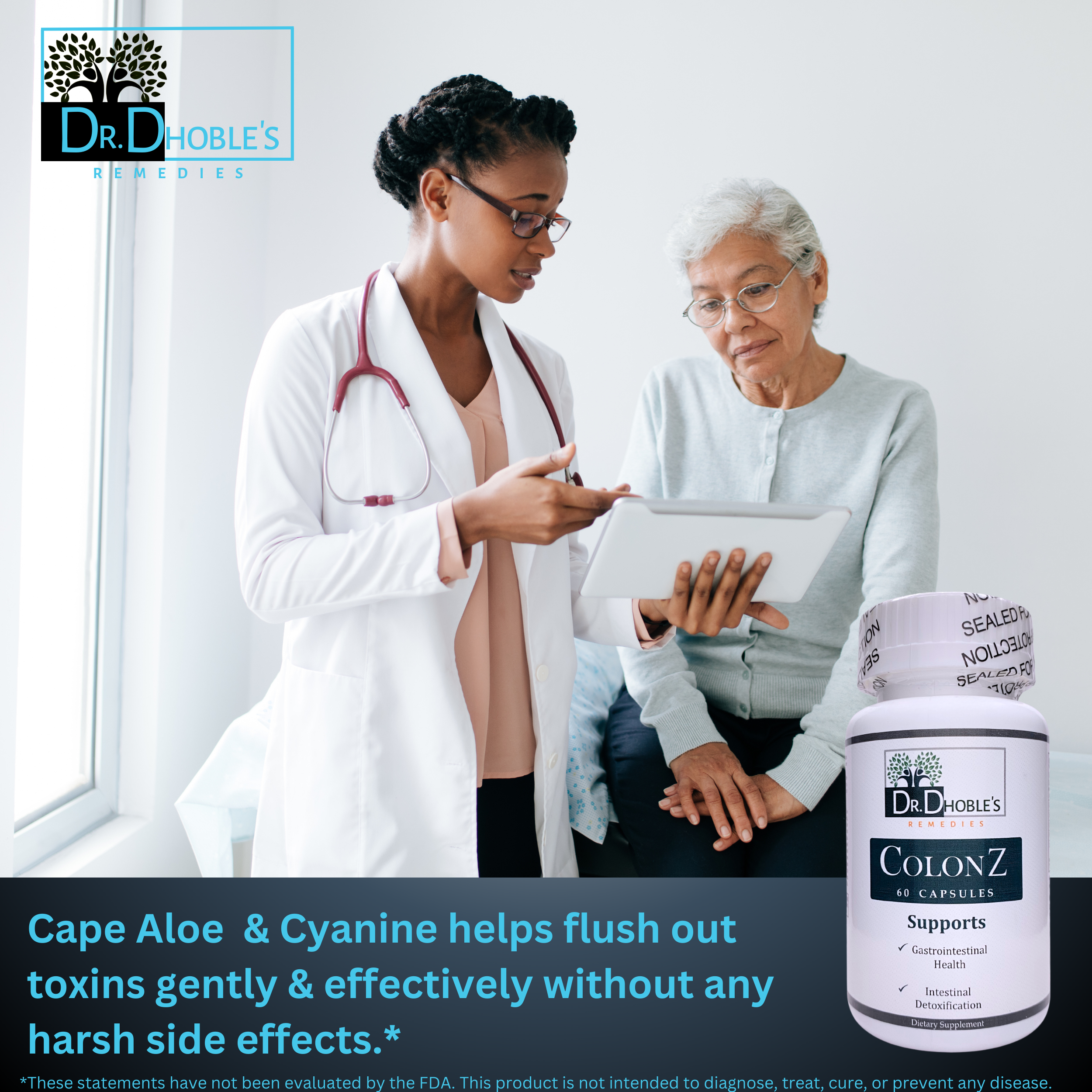 ColonZ: MD Formulated 15 Day Cleanse with Cape Aloe, Herbal Colon Cleanser & Detox – Helps Occasional Constipation, Bloating Relief, Remove Toxins, Broom, Detoxify, & Gut Health