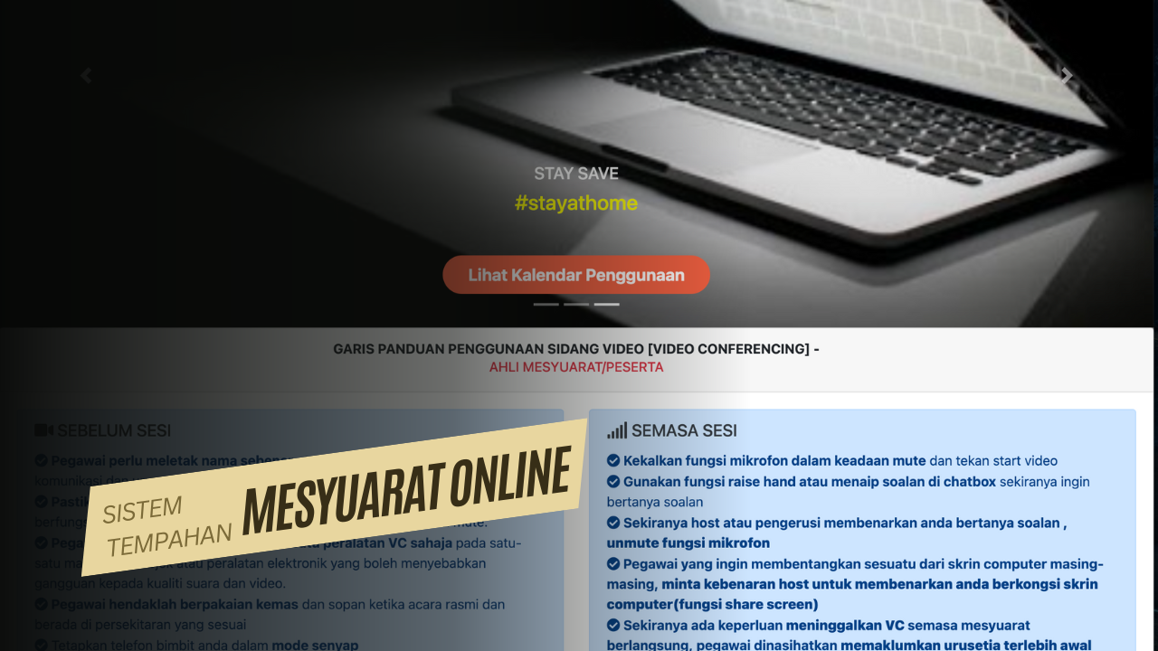 FYP : Sistem Tempahan Mesyuarat Online