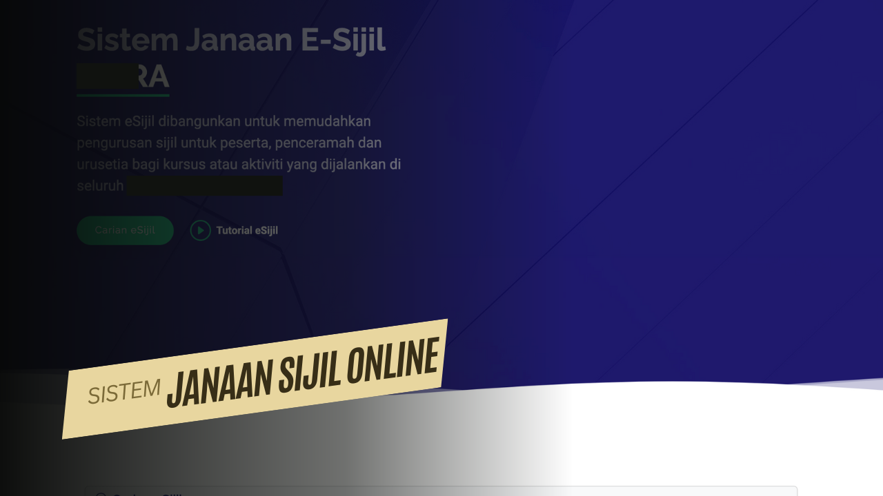 FYP : Sistem Janaaan E-Sijil