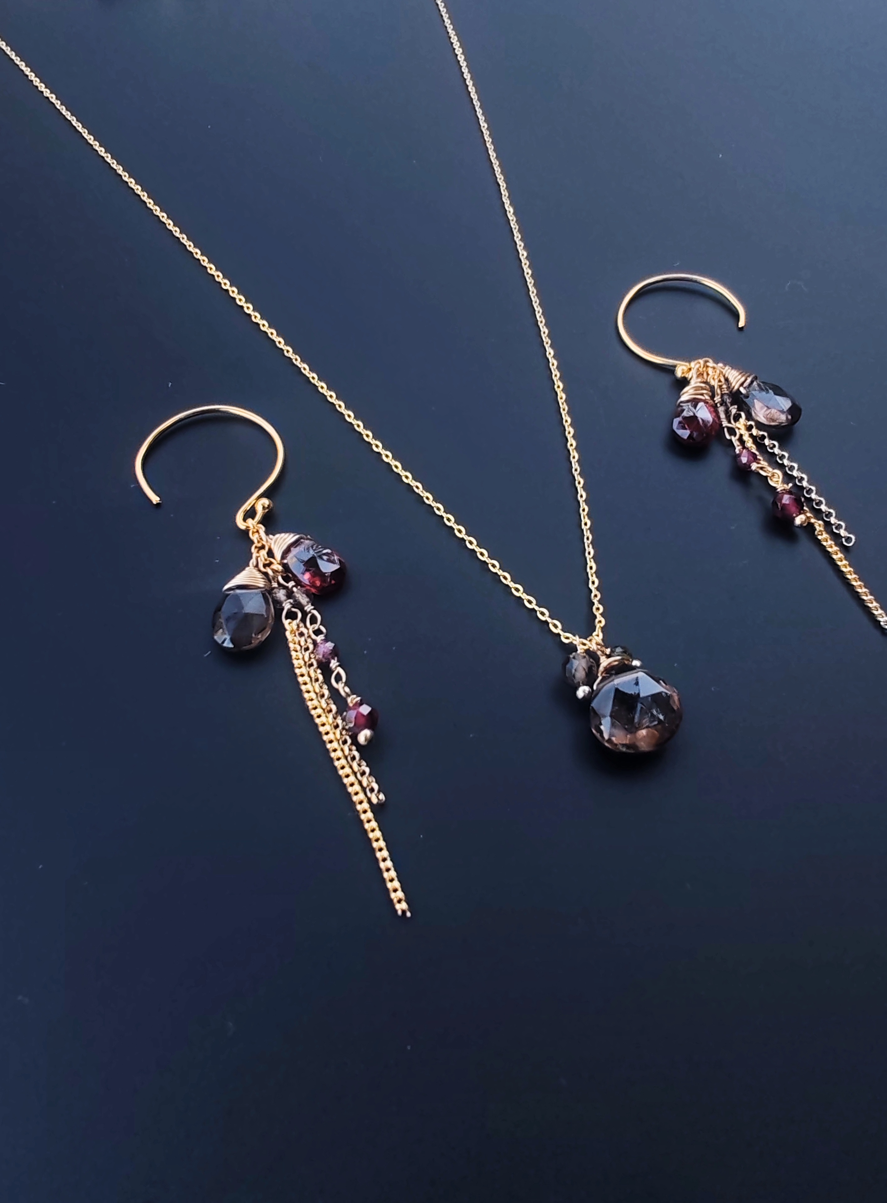 Parure “Éclat Naturel” – Bijoux en Pierres Fines facettée