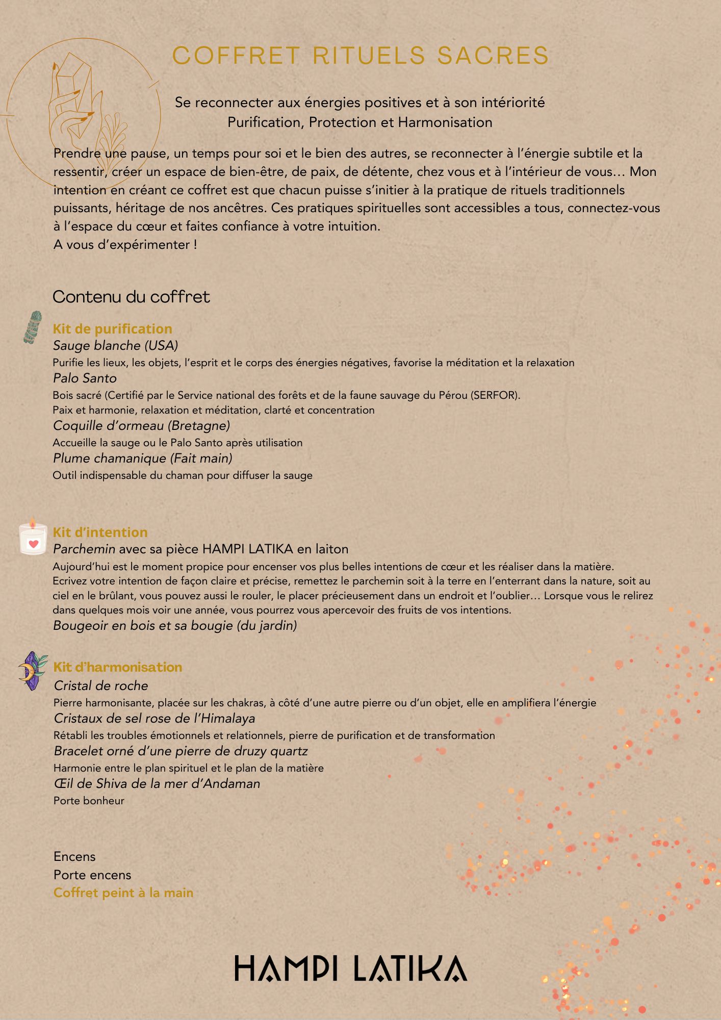 Coffret de Rituels Sacrés