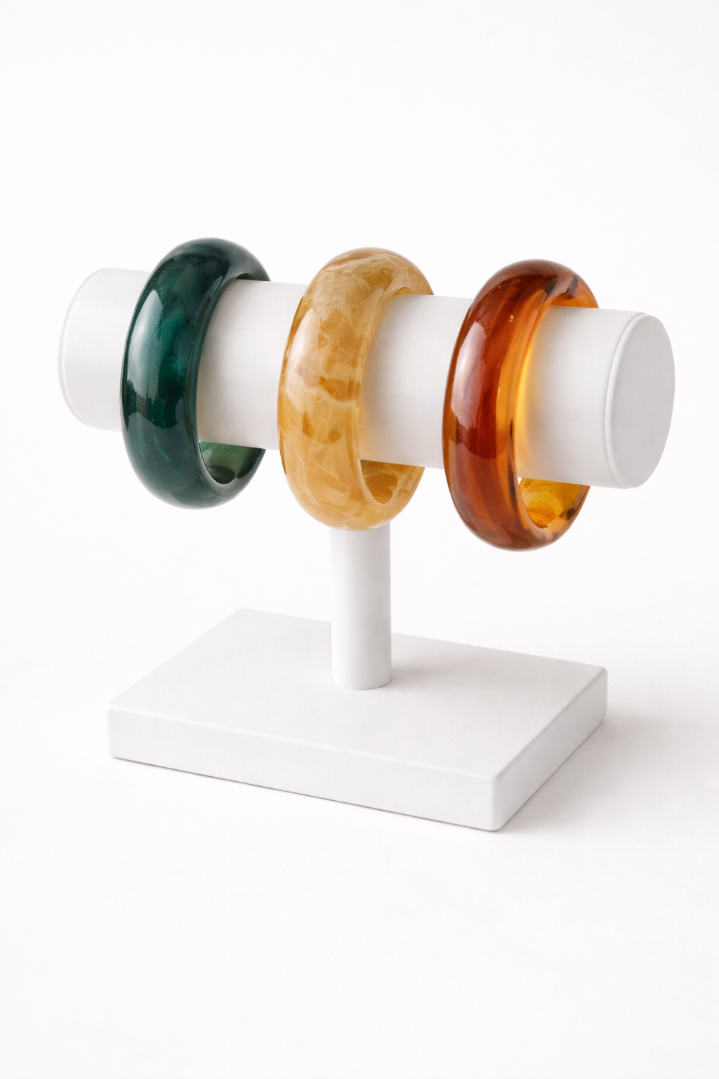 Pulseira verde em baclite