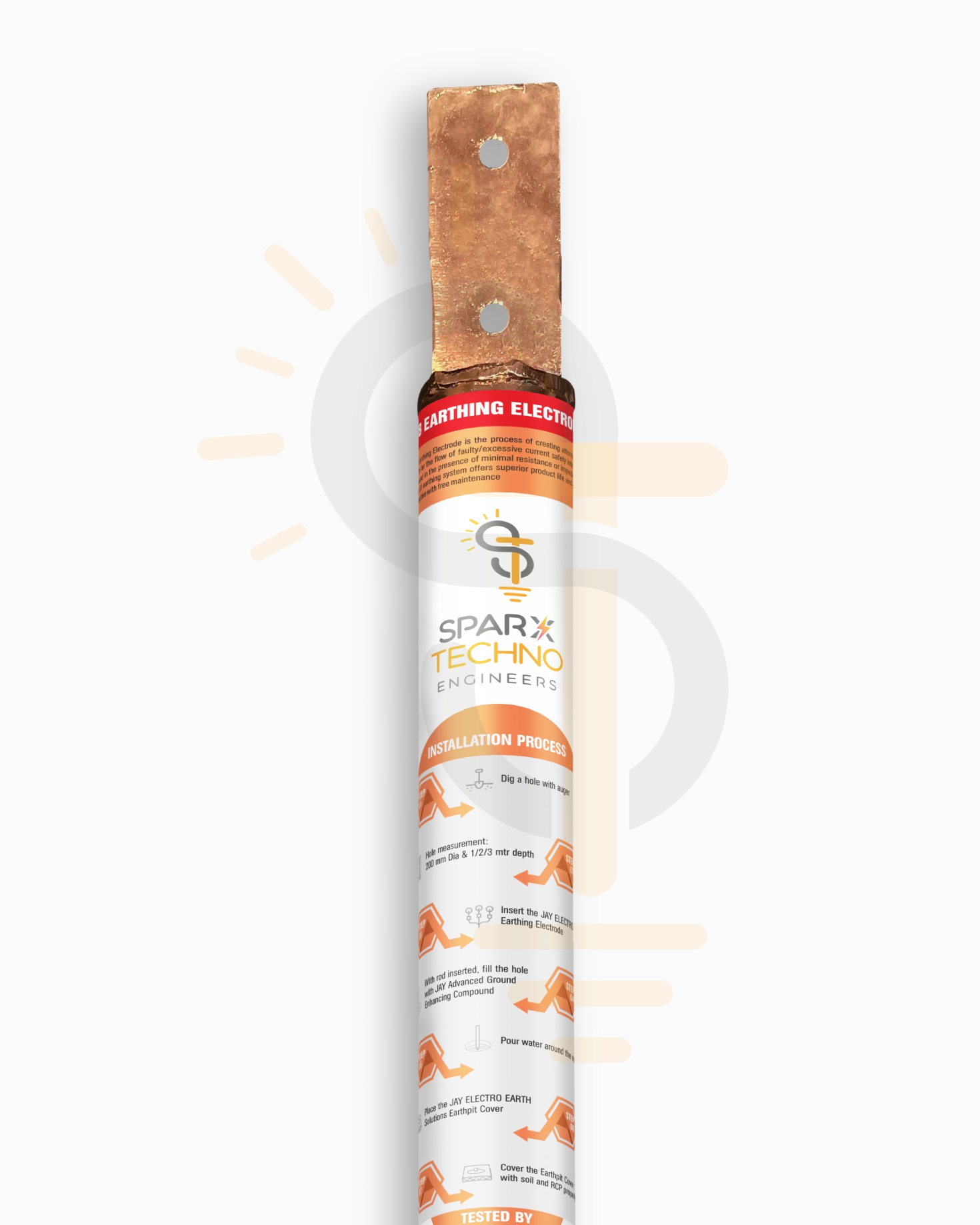 Copper Bonded Earthing Pipe