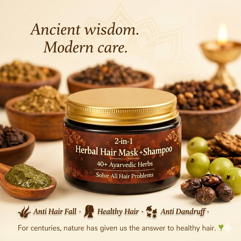 Herbal Hair Mask + Shampoo