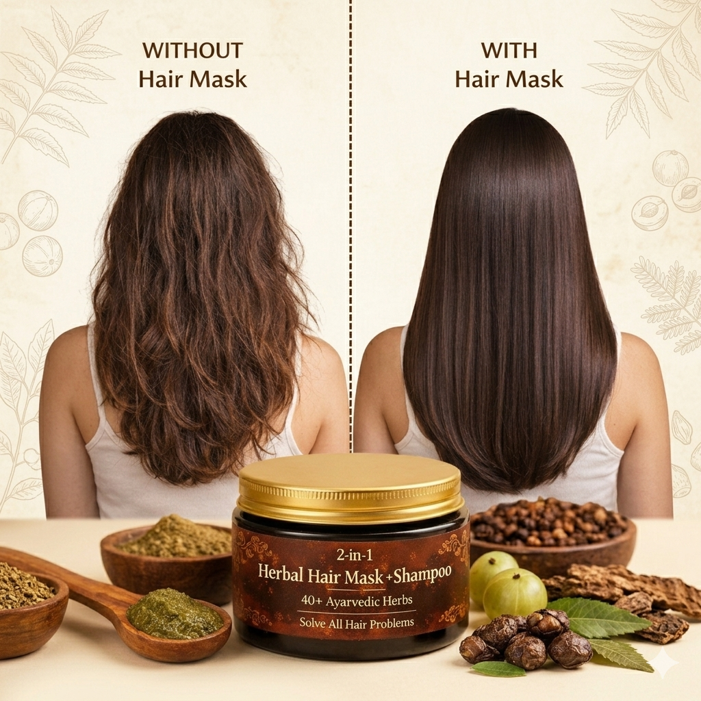 Herbal Hair Mask + Shampoo