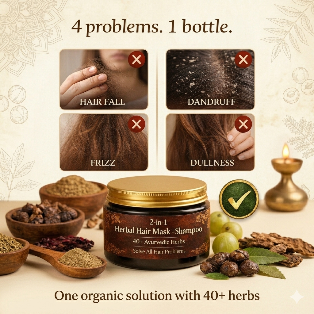 Herbal Hair Mask + Shampoo