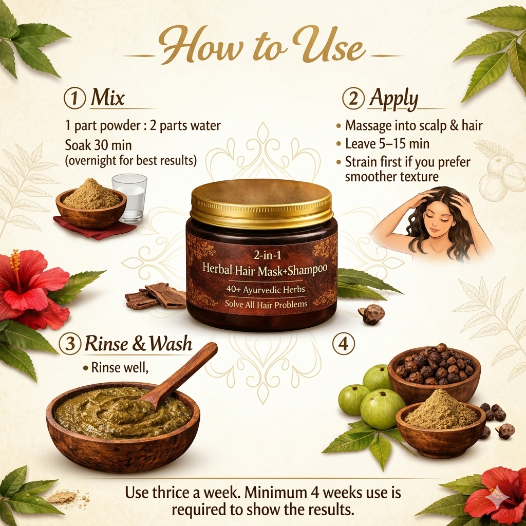 Herbal Hair Mask + Shampoo