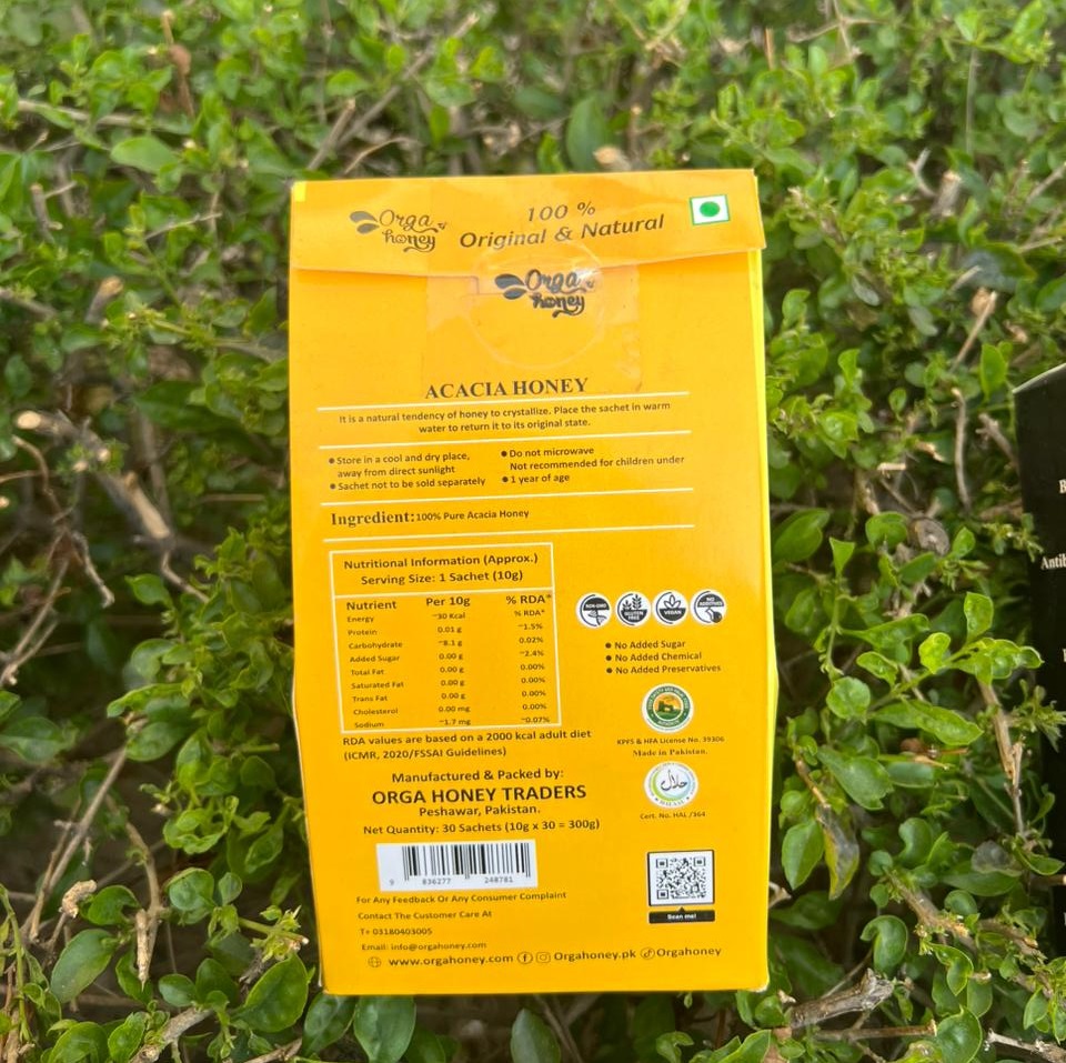 OrgaHoney Sachet Pack (30 Sachets)