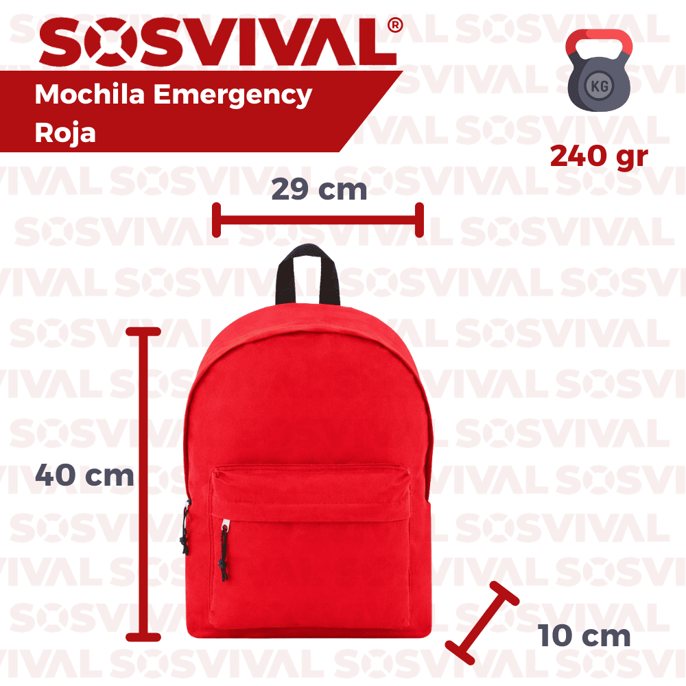 Mochila Emergency Roja
