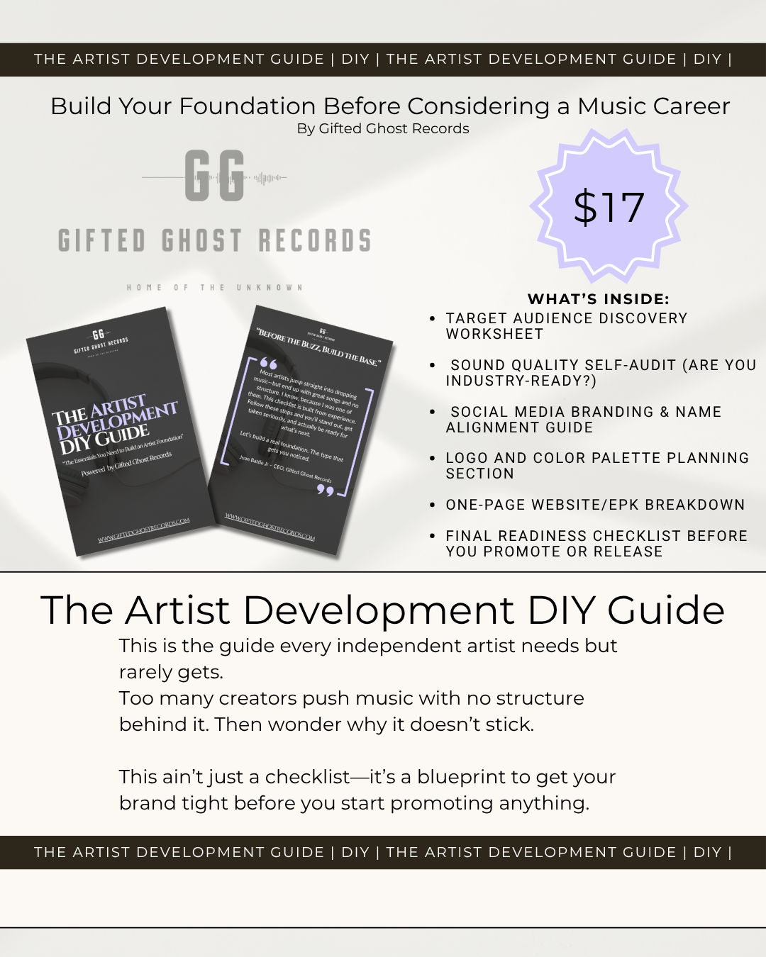  The Artist Development DIY Guide by Gifted Ghost Records