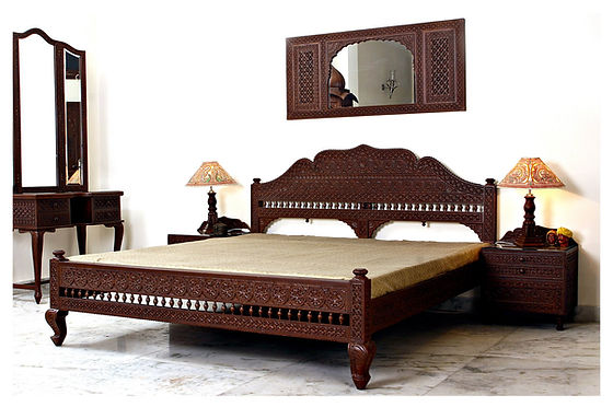 Handcrafted Wooden Bed