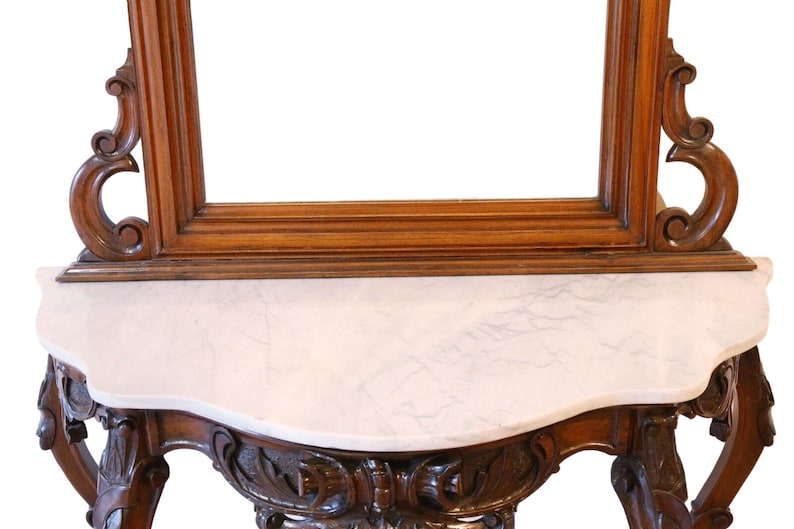 Antique Dressing Table with Mirror