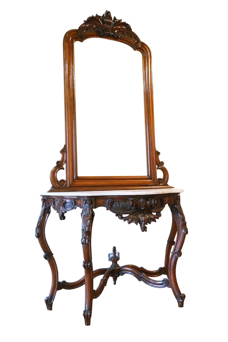 Antique Dressing Table with Mirror