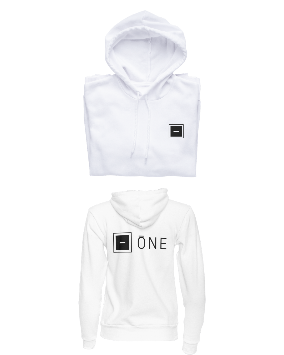 ŌNE Logo White Hoodie