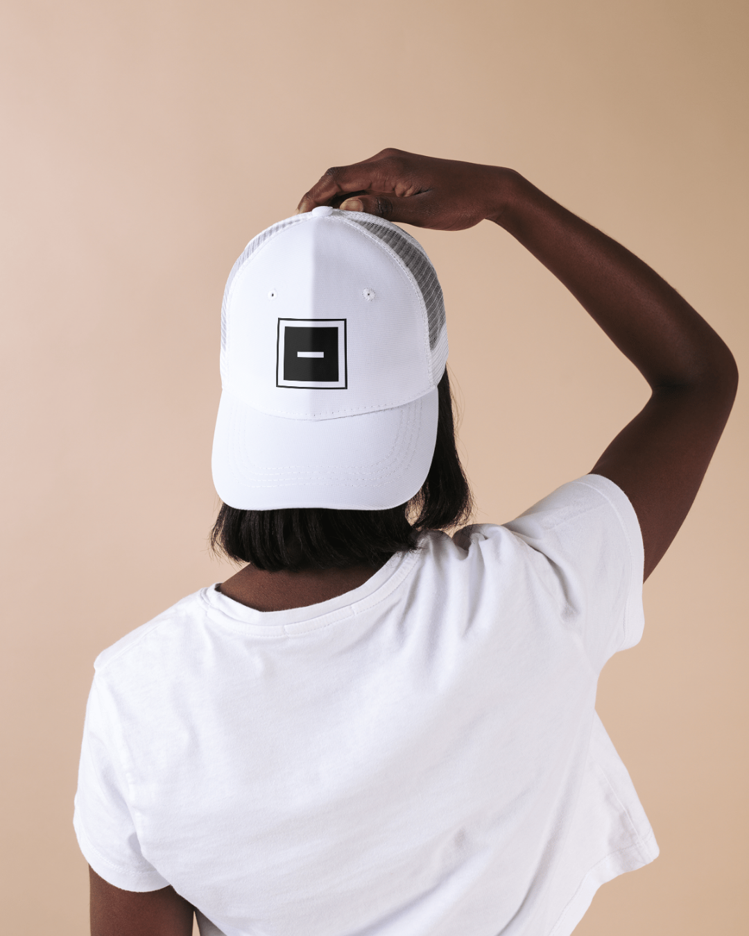 Minimalist White Cap