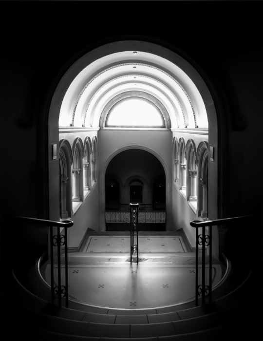 The Arches of a Museum Staircase