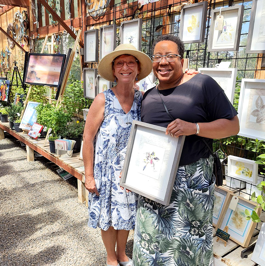 Handcrafted Eco-printed Framed Art Work