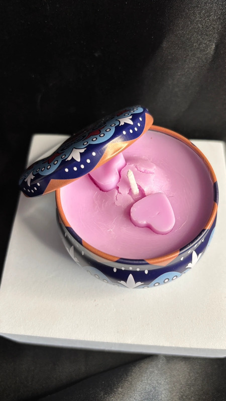 🍓 Bougie Fraise – Boîte en métal refermable