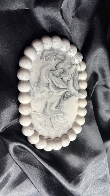 🖤 Vide-poche en Jesmonite effet marbré