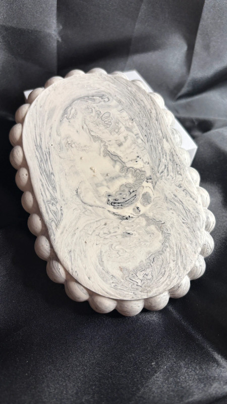 🖤 Vide-poche en Jesmonite effet marbré