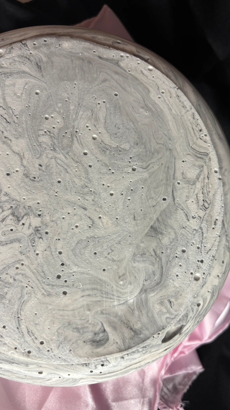 🖤 Coupelle en Jesmonite – Effet marbré noir & blanc