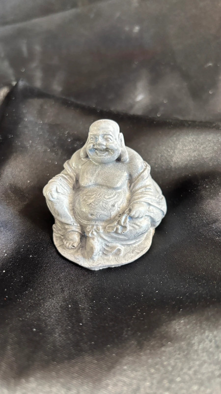 🧘‍♂️ Bouddha en jesmonite – Gris