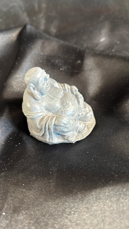 🧘‍♂️ Bouddha en jesmonite – Gris