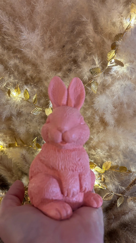 🐇 Lapin en jesmonite – Fait main
