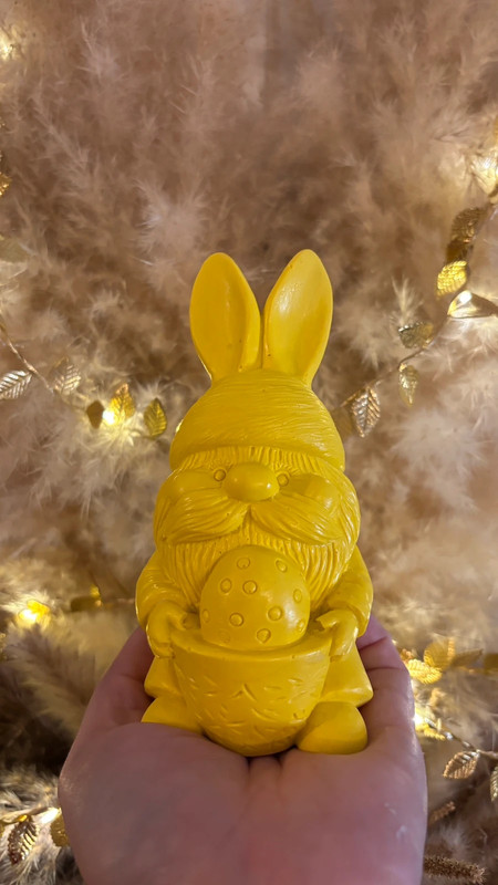 🐰 Gnome de Pâques en jesmonite – Fait main