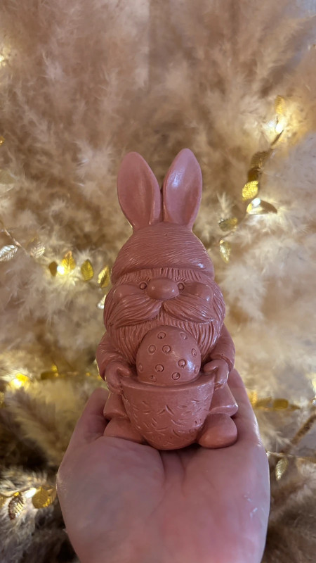 🐰 Gnome de Pâques en jesmonite – Fait main
