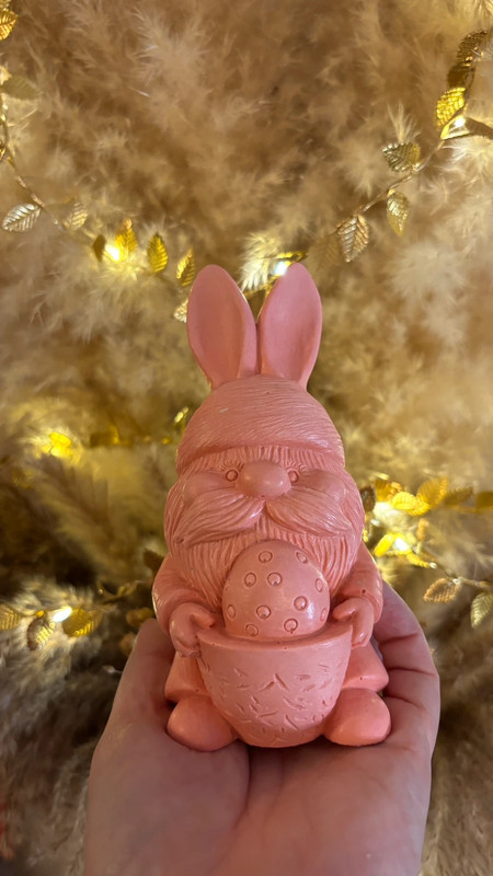 🐰 Gnome de Pâques en jesmonite – Fait main