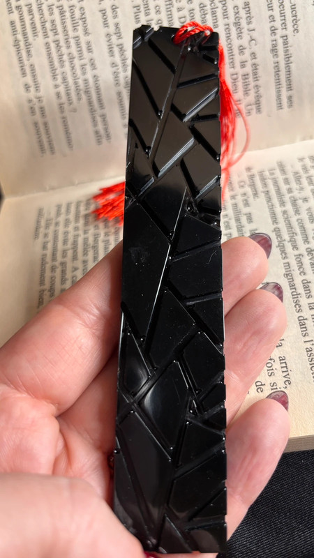 Marque-page en résine époxy – Fait main