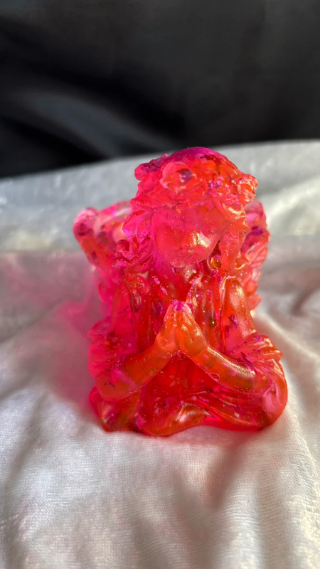 Petit pot fillette en résine époxy – Fait main