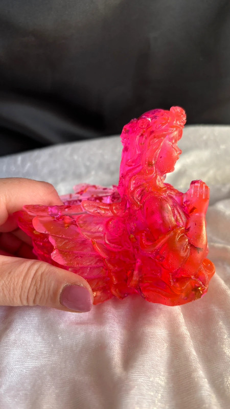 Petit pot fillette en résine époxy – Fait main