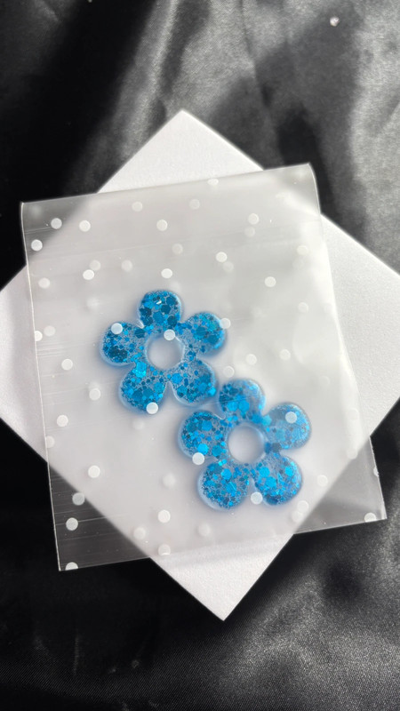 Pampilles en résine époxy – Accessoires pour boucles d’oreilles anneaux