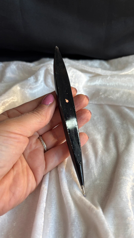 Stylo à bille bleu en résine époxy – Fait main