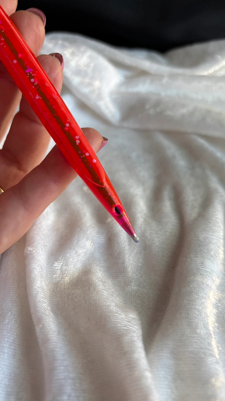 Stylo à bille bleu en résine époxy – Fait main